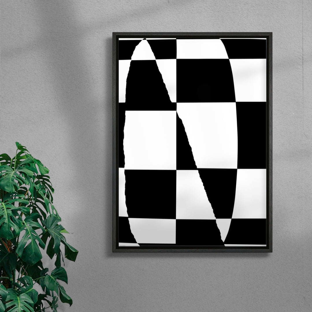 Noir contemporary wall art print by Sara Cristina Moser - sold by DROOL