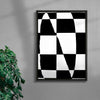 Noir contemporary wall art print by Sara Cristina Moser - sold by DROOL