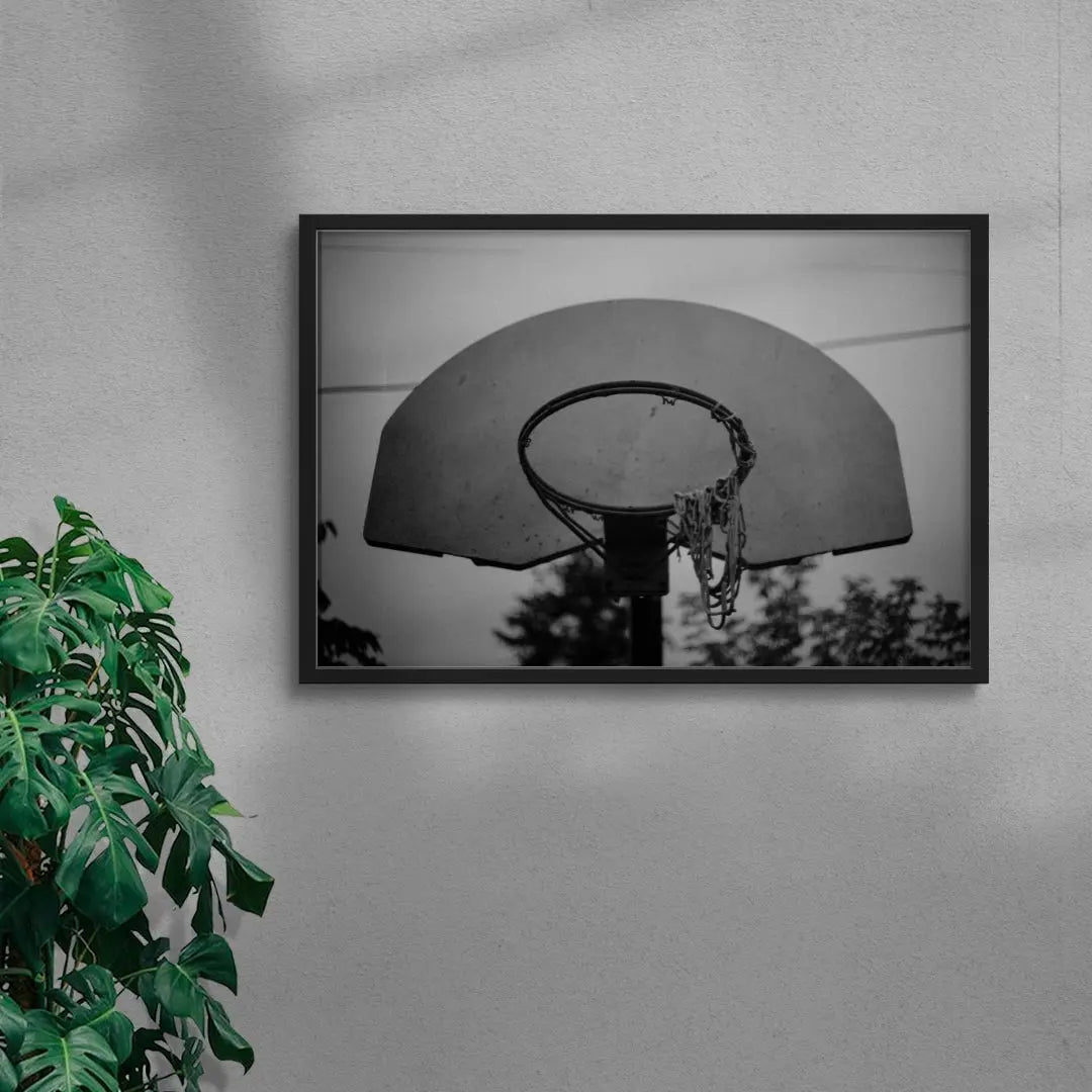 Solitary Hoop contemporary wall art print by Jason Jahnke - sold by DROOL