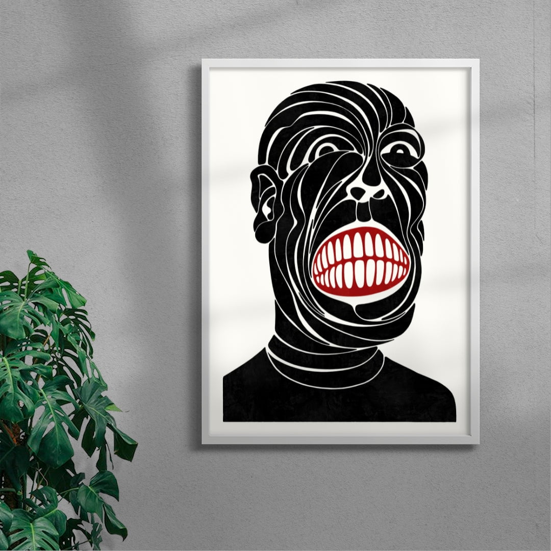 Third-party Debtee contemporary wall art print by Henrik Delehag - sold by DROOL