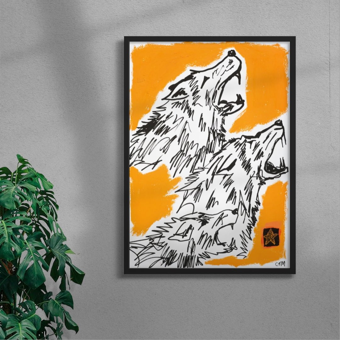 The Pack contemporary wall art print by Caitlin Flood-Molyneux - sold by DROOL