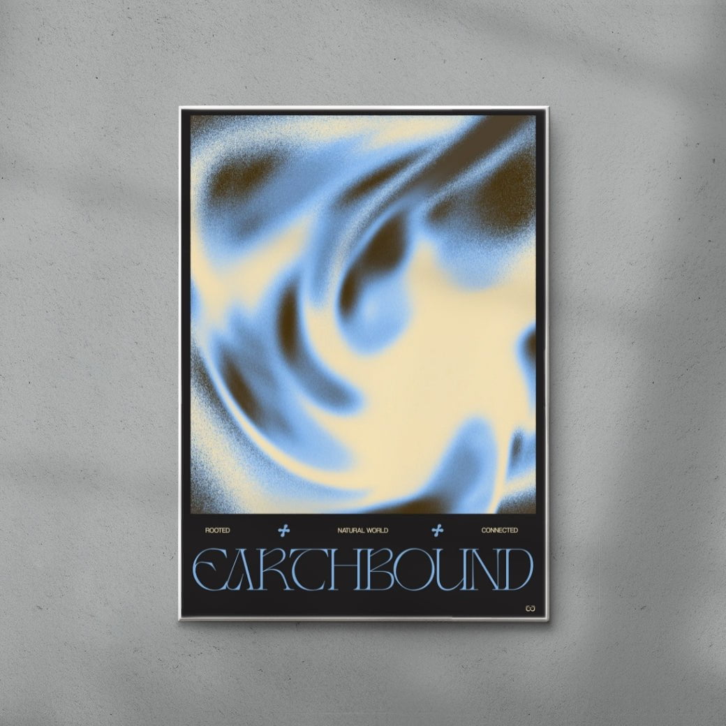 Earthbound contemporary wall art print by Coveposter - sold by DROOL