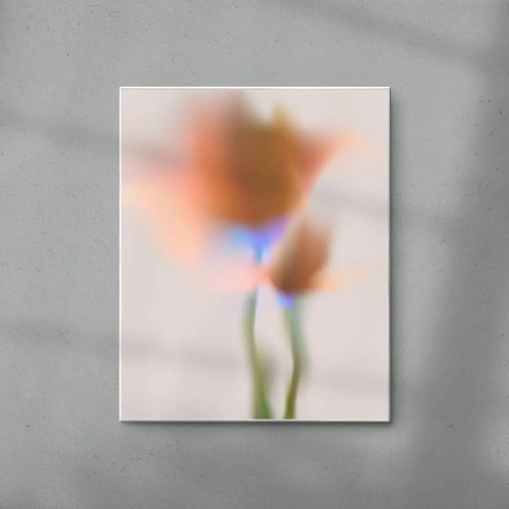 Orange Flower contemporary wall art print by Federico Sánchez - sold by DROOL