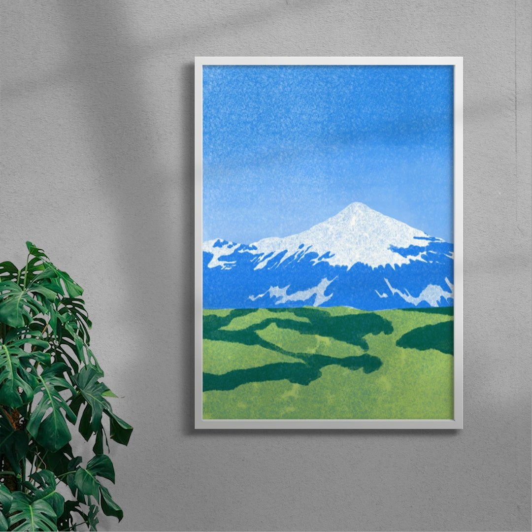 Hvannadalshnúkur contemporary wall art print by Lily Kong - sold by DROOL