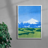 Hvannadalshnúkur contemporary wall art print by Lily Kong - sold by DROOL