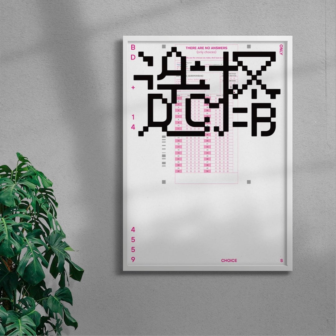 Only Choices contemporary wall art print by cloud.cb - sold by DROOL