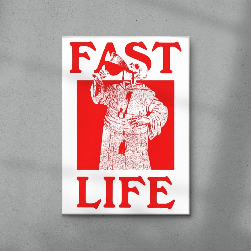 Fast Life contemporary wall art print by Utsav Verma - sold by DROOL