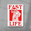 Fast Life contemporary wall art print by Utsav Verma - sold by DROOL