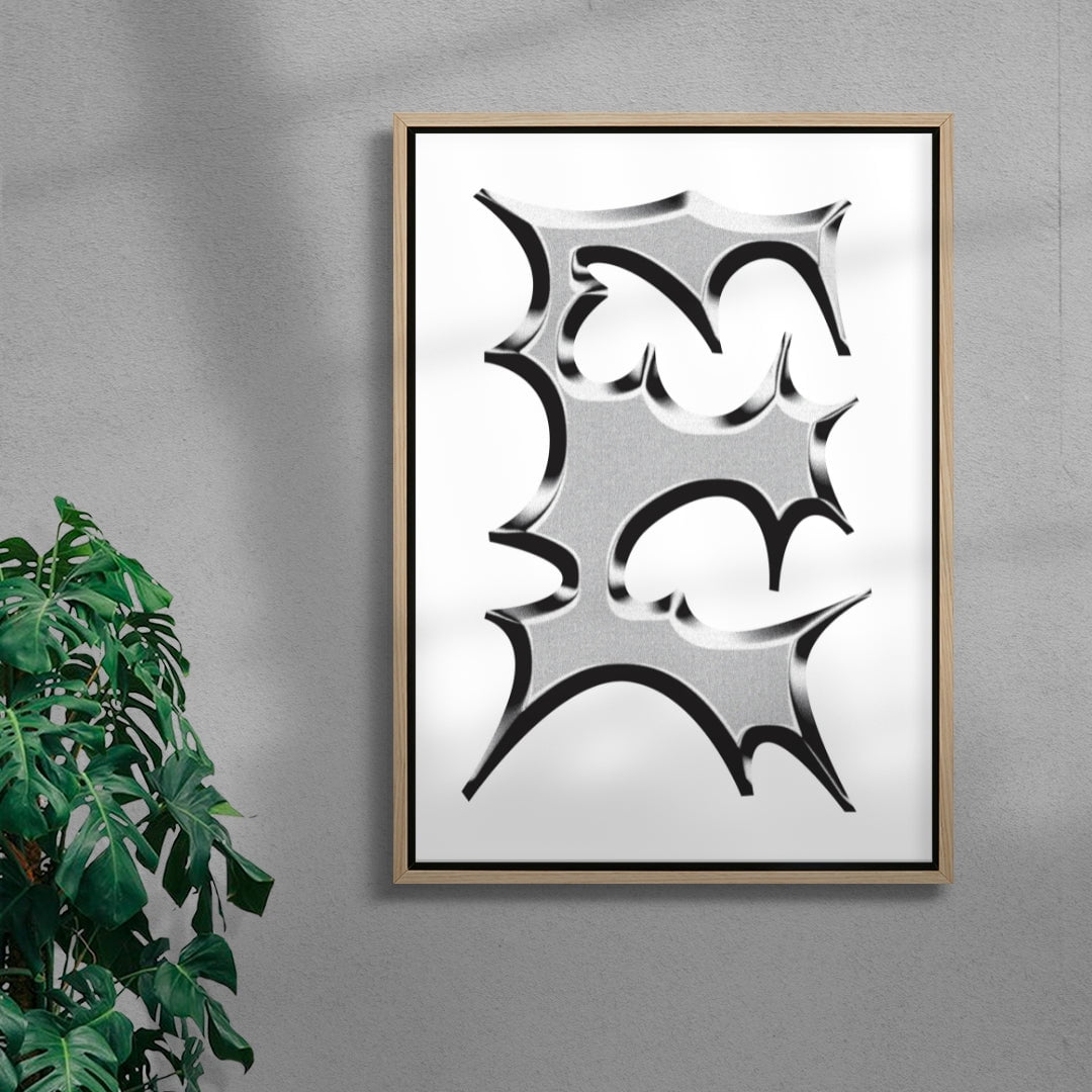 E contemporary wall art print by Pavel Ripley - sold by DROOL