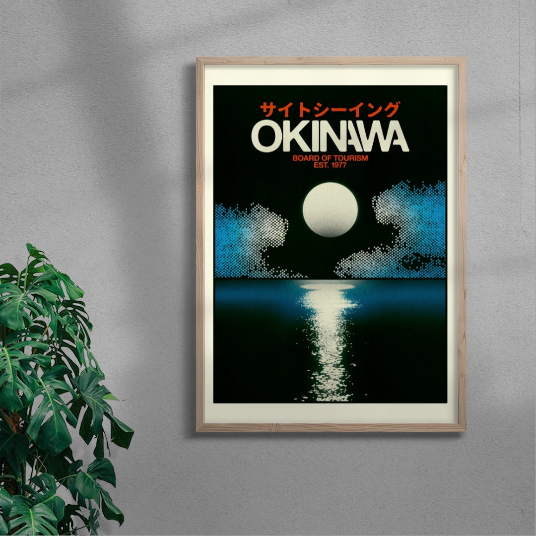 Okinawa 4 contemporary wall art print by Othman Zougam - sold by DROOL