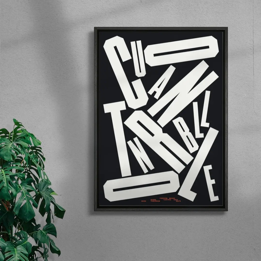 UNCONTROLLABLE contemporary wall art print by Xtian Miller - sold by DROOL