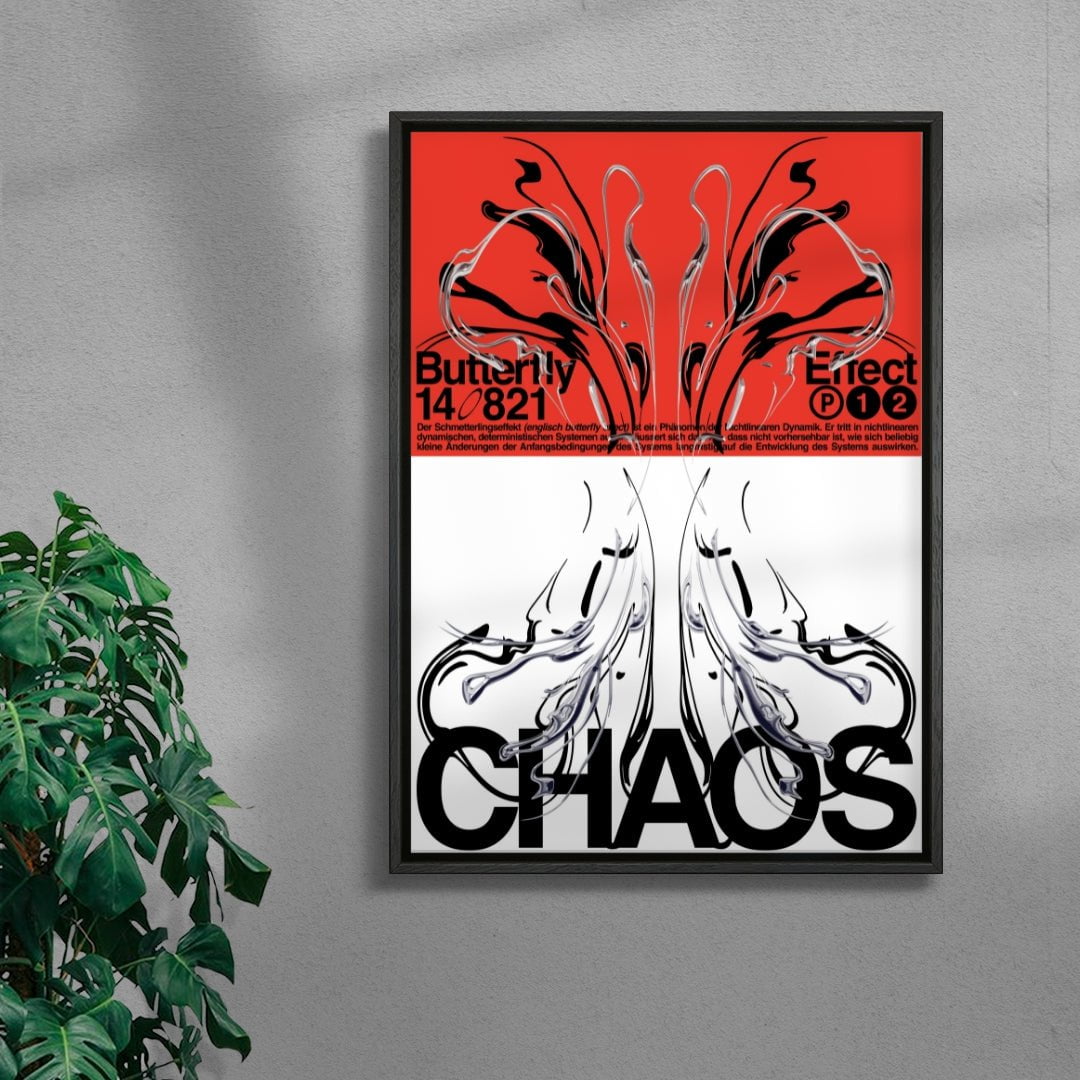 CHAOS contemporary wall art print by Alessio Borando - sold by DROOL