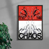 CHAOS contemporary wall art print by Alessio Borando - sold by DROOL