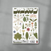 Flower Collage contemporary wall art print by George Kempster - sold by DROOL