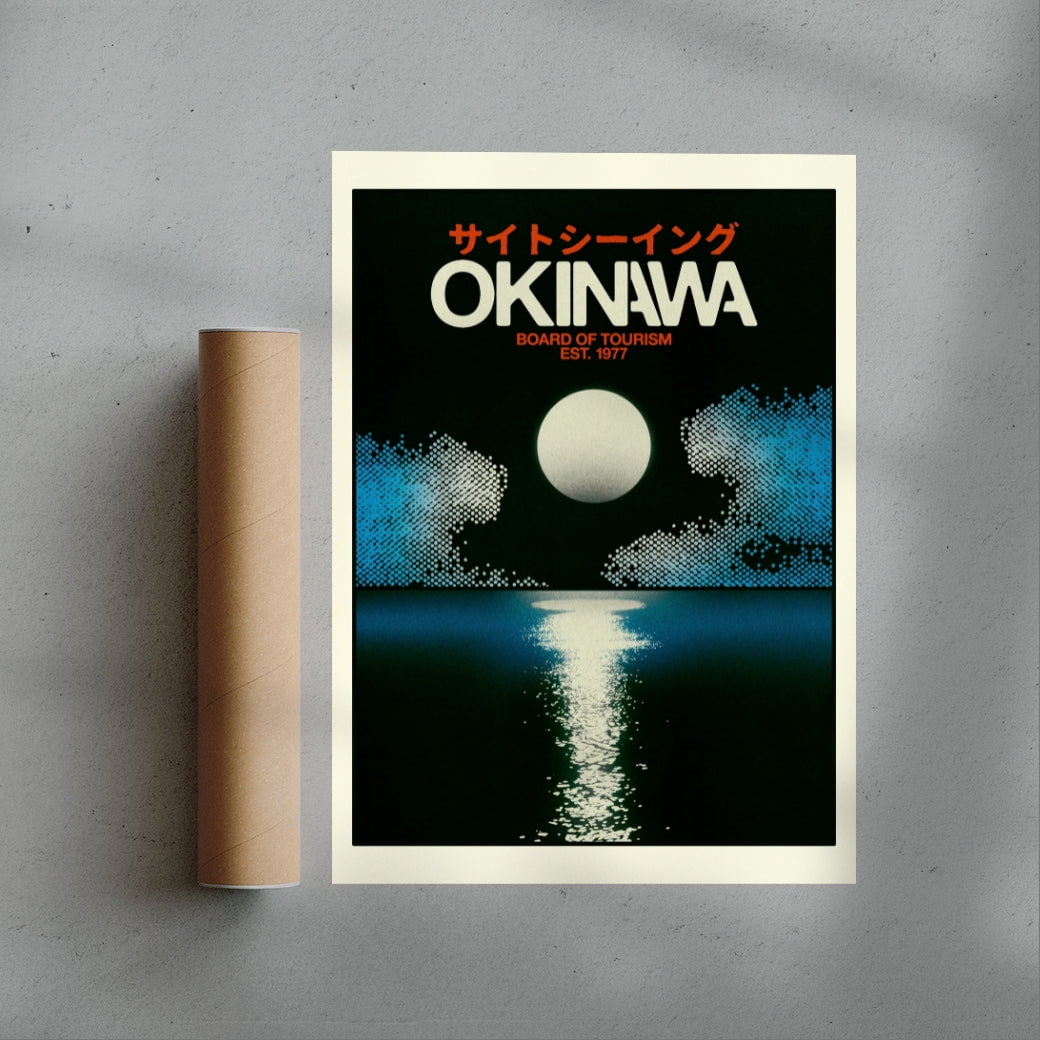 Okinawa 4 contemporary wall art print by Othman Zougam - sold by DROOL