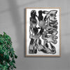 The drops and the Flower contemporary wall art print by Célestin Krier - sold by DROOL