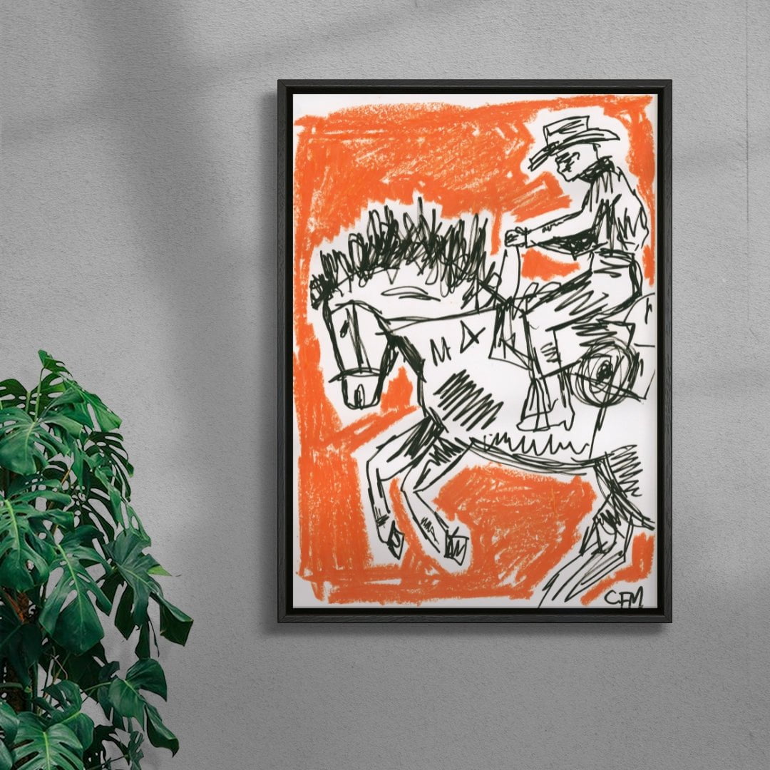Spring contemporary wall art print by Caitlin Flood-Molyneux - sold by DROOL