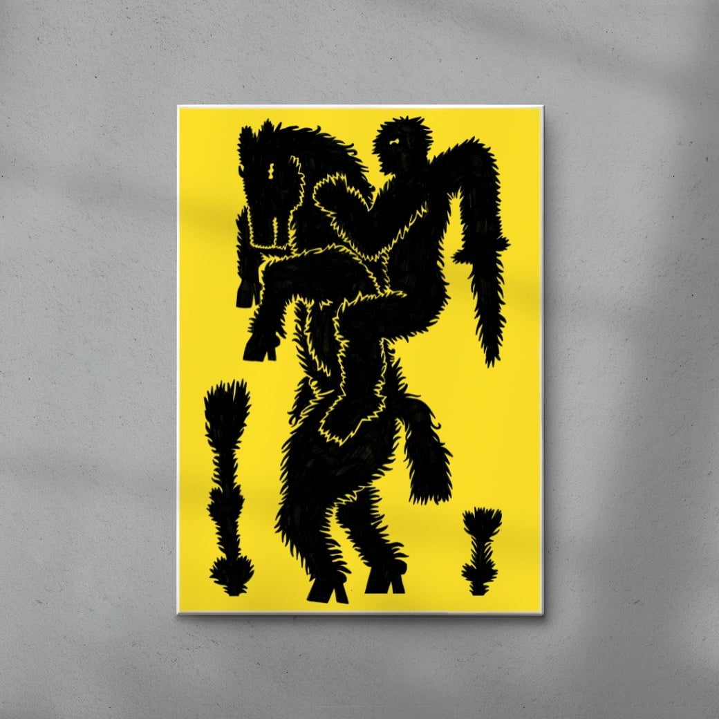 Rising Again contemporary wall art print by Célestin Krier - sold by DROOL