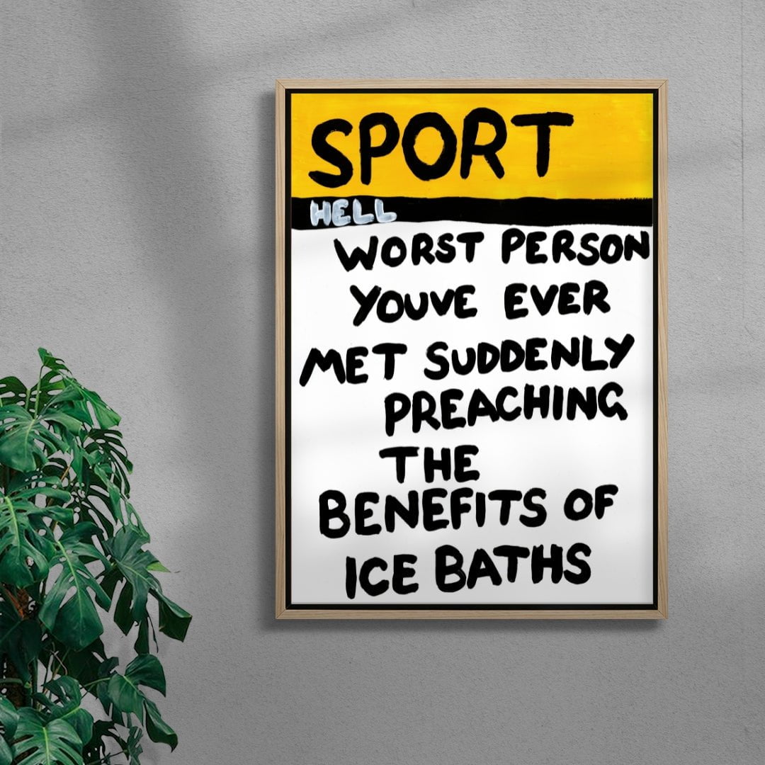 The Worst Person Youve Ever Met contemporary canvas art print by Times New Roadman - sold by DROOL