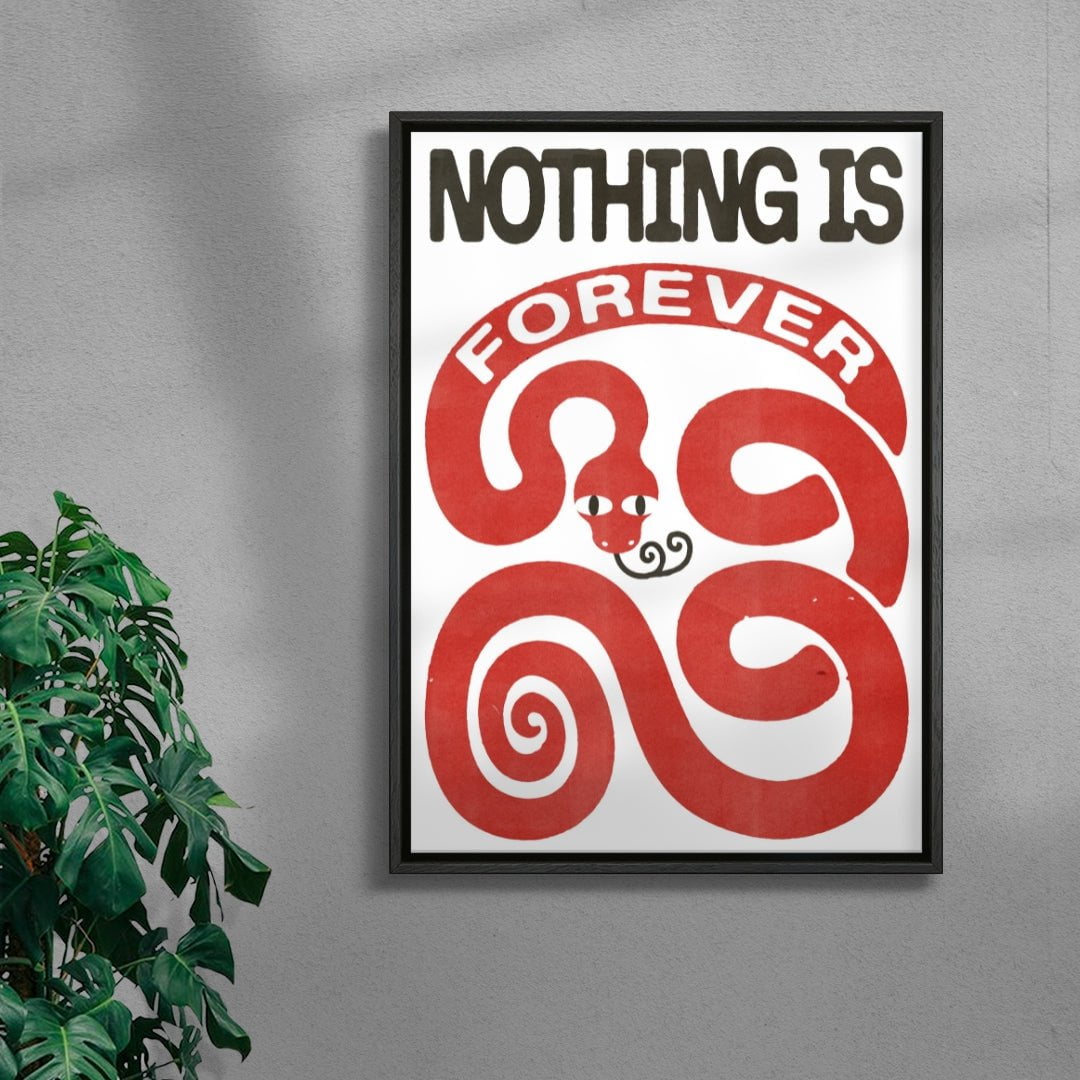 Nothing Is Forever contemporary wall art print by Alexander Khabbazi - sold by DROOL