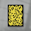 Happy smiley composition contemporary wall art print by Petra - sold by DROOL