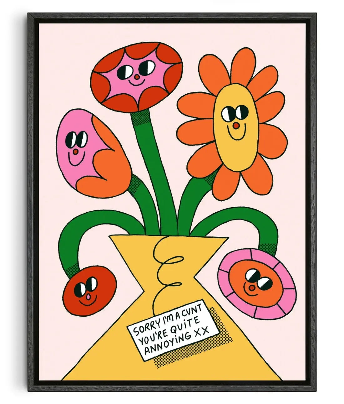 Flowers contemporary wall art print by Bianca Beneduci Assad - sold by DROOL