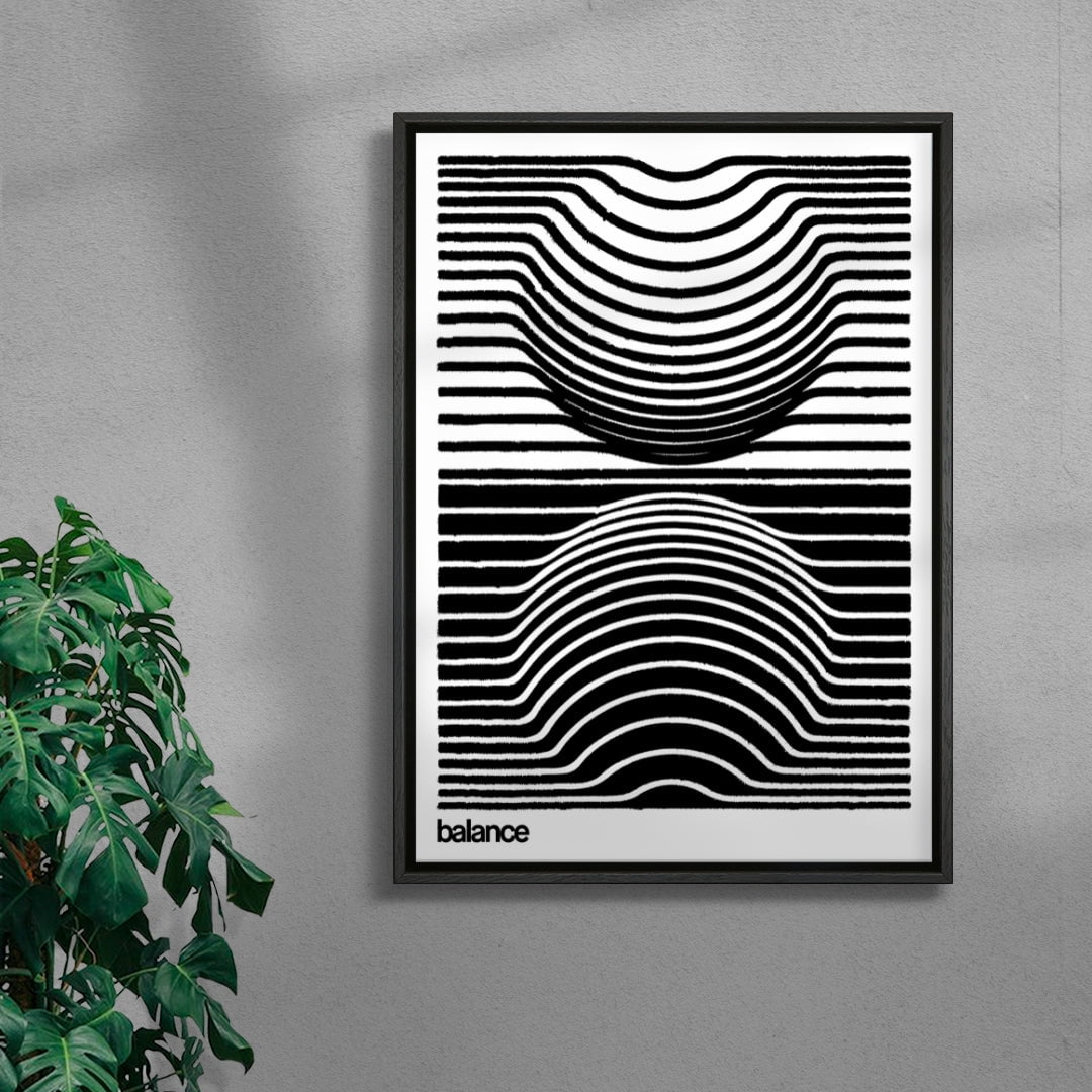 Harmonic Balance contemporary wall art print by Adam Foster - sold by DROOL