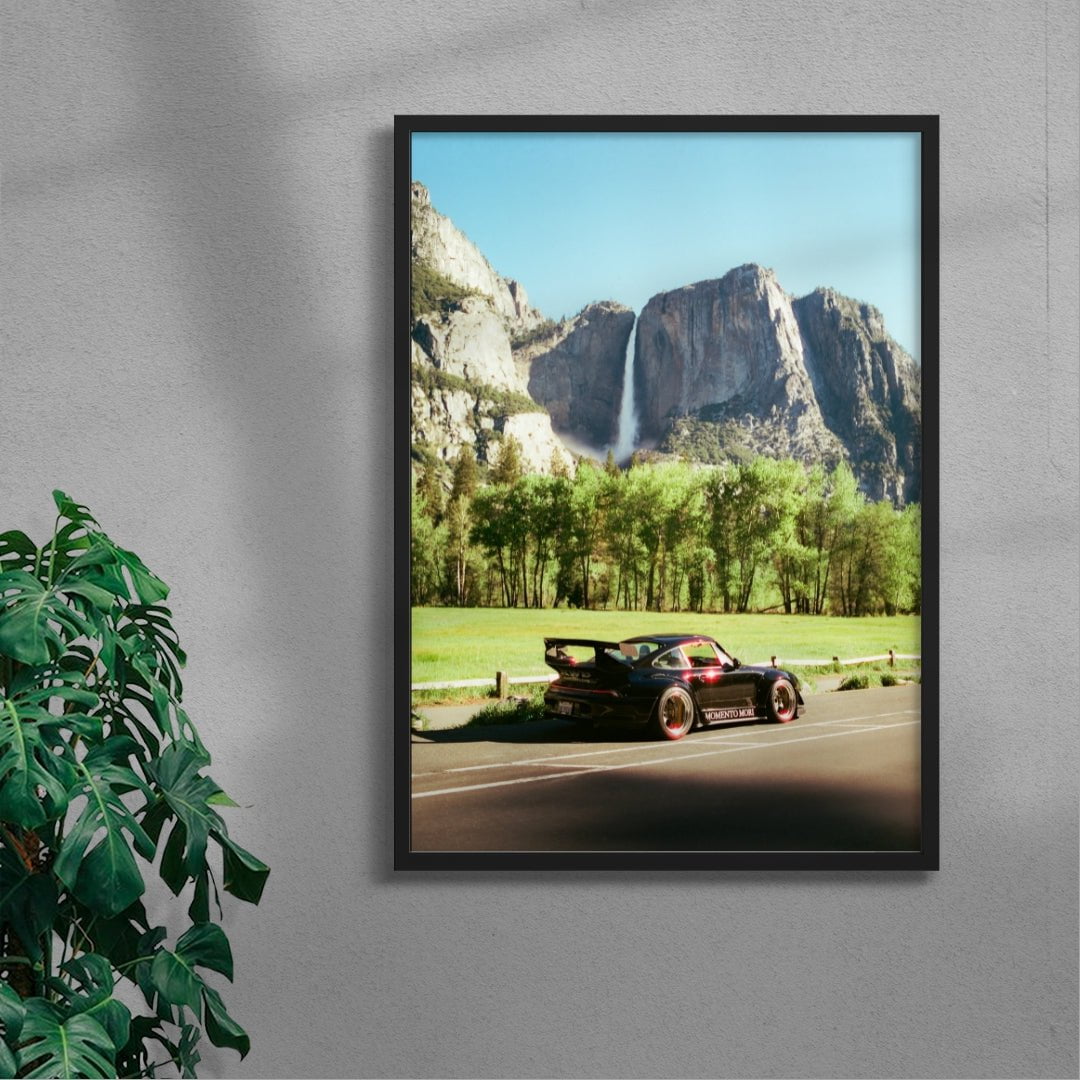 RWB Porsche in Yosemite contemporary wall art print by Chazzydawg - sold by DROOL