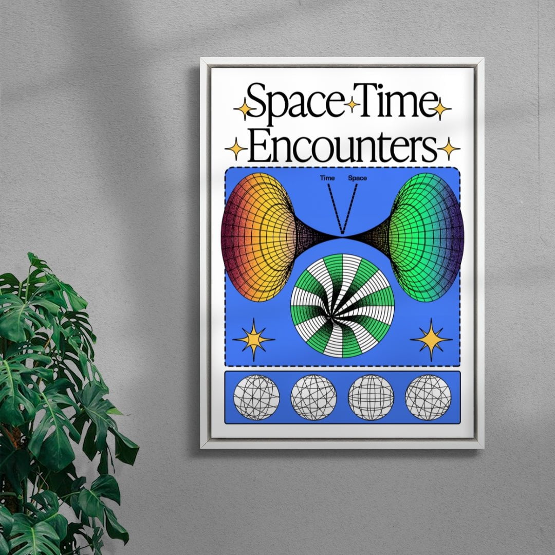 Space Time Encounters contemporary wall art print by Ricardo Schultz Ferraro - sold by DROOL