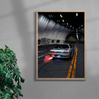 Thumbnail for Skyline Flame Thrower contemporary wall art print by Deston Isas - sold by DROOL