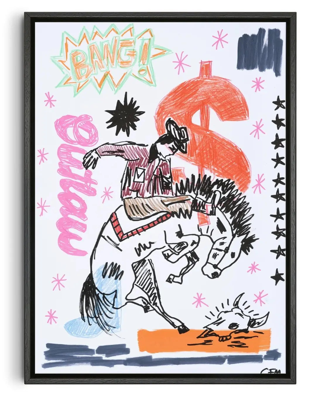 Jackpot contemporary wall art print by Caitlin Flood-Molyneux - sold by DROOL