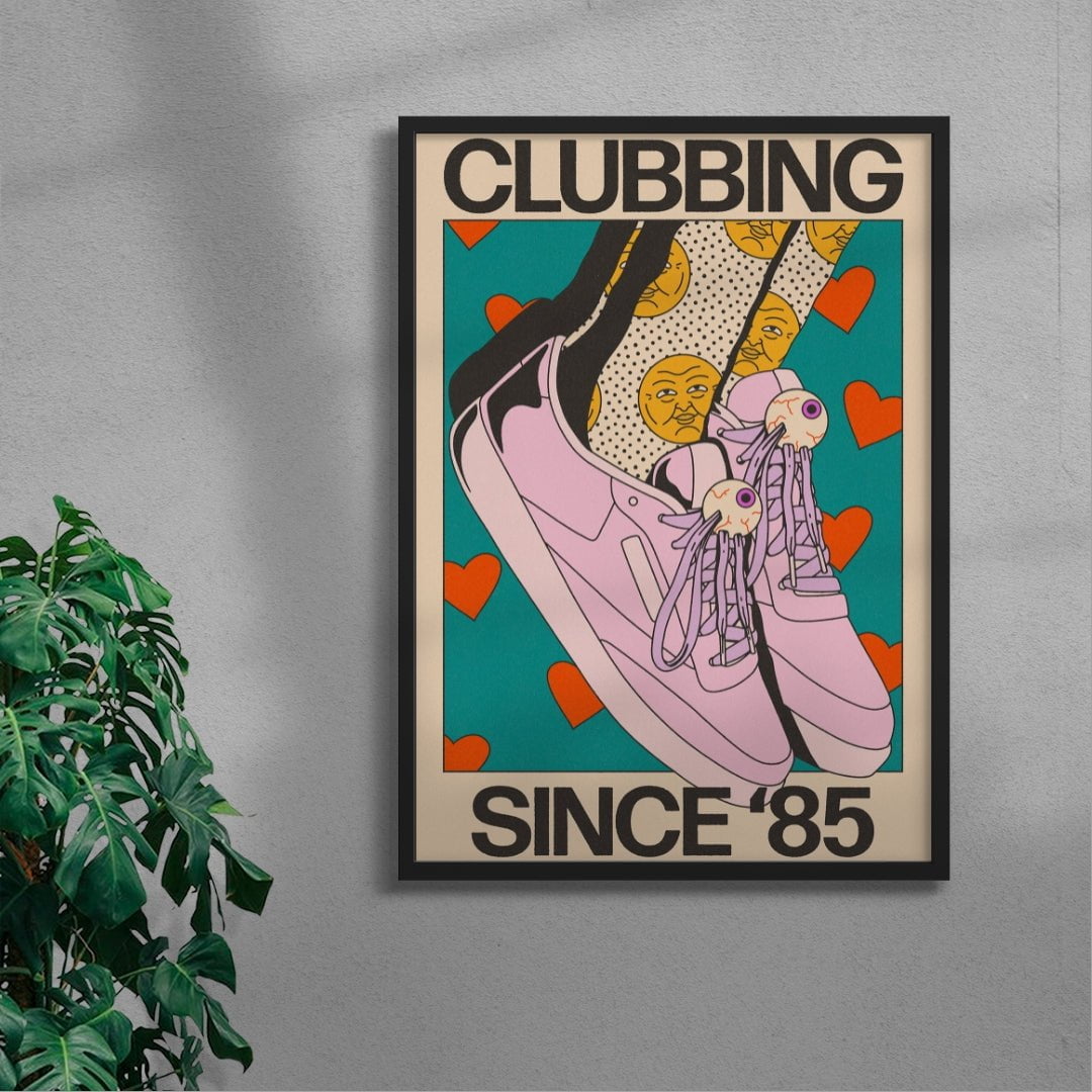 Clubbing Since '85 contemporary wall art print by Azaazelus - sold by DROOL