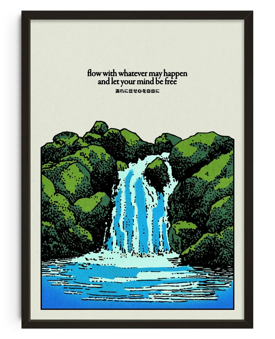 Flow contemporary art print by Othman Zougam - sold by DROOL