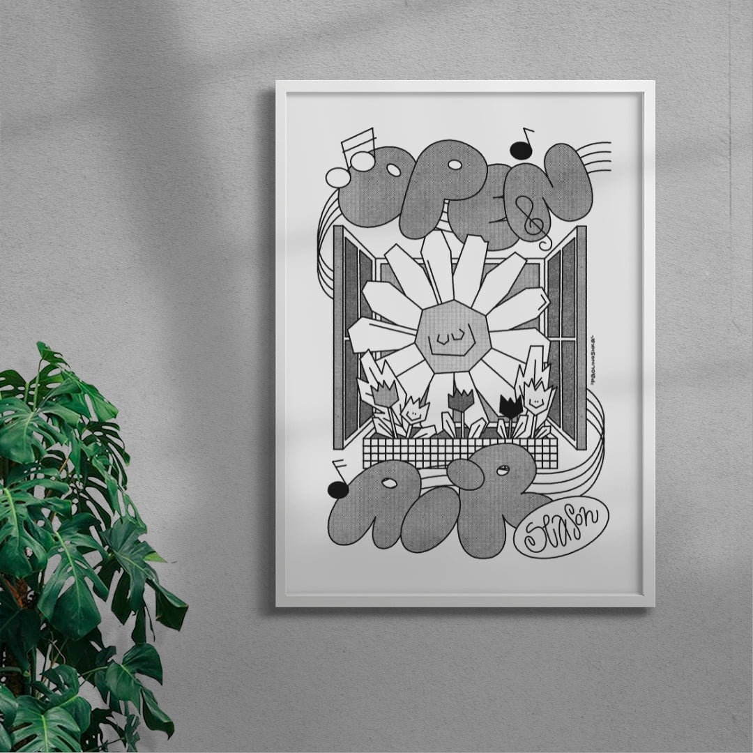 OPEN AIR SEASON contemporary wall art print by Paolinoshka - sold by DROOL