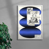 Inner Child Blue contemporary wall art print by Salome Frenzel - sold by DROOL