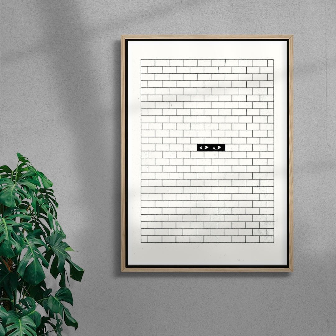 Behind the wall contemporary wall art print by Juan Sebastián Rosillo - sold by DROOL
