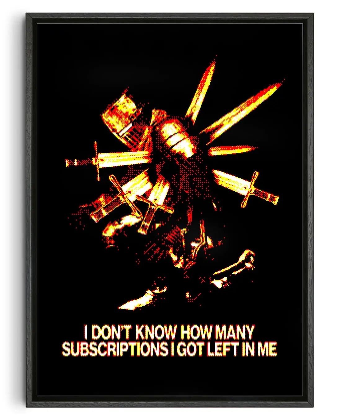 I Don't Know How Many Subscriptions I Got Left In Me contemporary canvas print by christos.jpeg - sold by DROOL