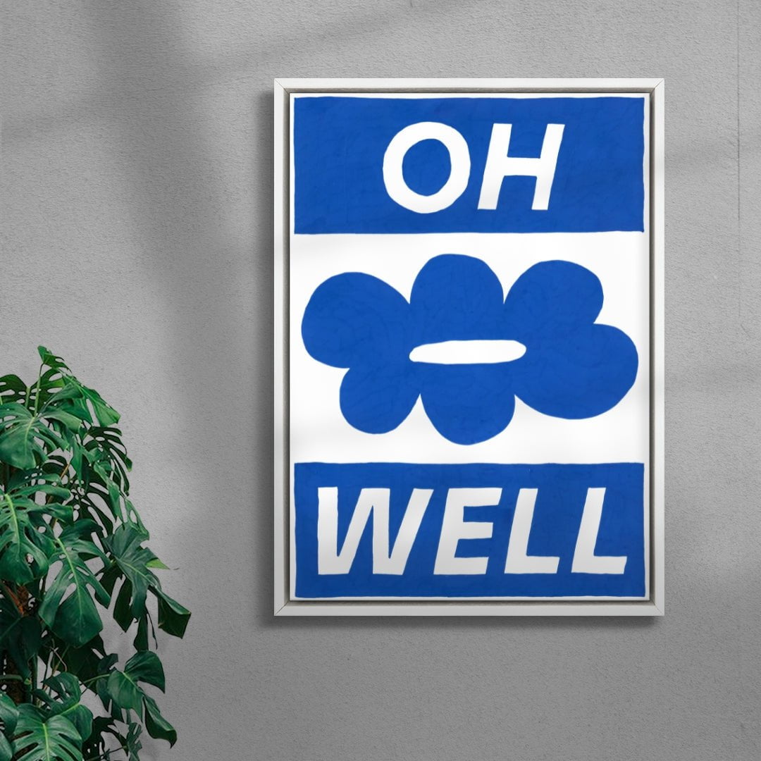 Oh Well contemporary wall art print by Sara Cristina Moser - sold by DROOL