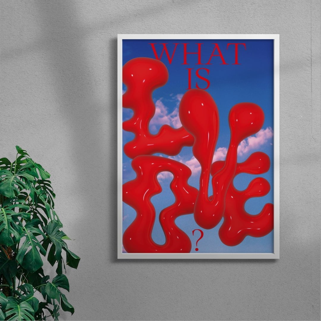 What is Love? contemporary wall art print by Sara Cristina Moser - sold by DROOL