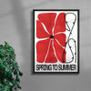 Spring to Summer contemporary wall art print by Alexander Khabbazi - sold by DROOL