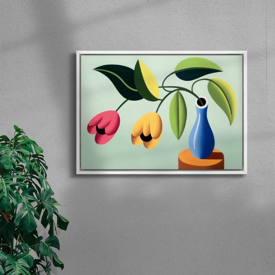 Flowers contemporary wall art print by Juan de la Rica - sold by DROOL