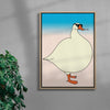 Goose contemporary wall art print by Will Da Costa - sold by DROOL