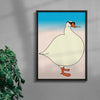 Goose contemporary wall art print by Will Da Costa - sold by DROOL