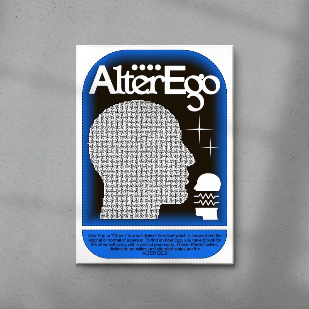Alter Ego contemporary wall art print by Ricardo Schultz Ferraro - sold by DROOL