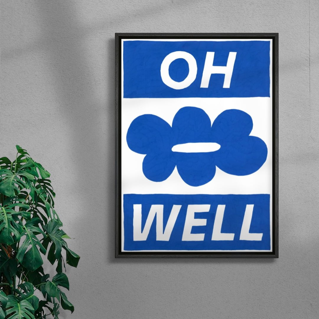 Oh Well contemporary wall art print by Sara Cristina Moser - sold by DROOL