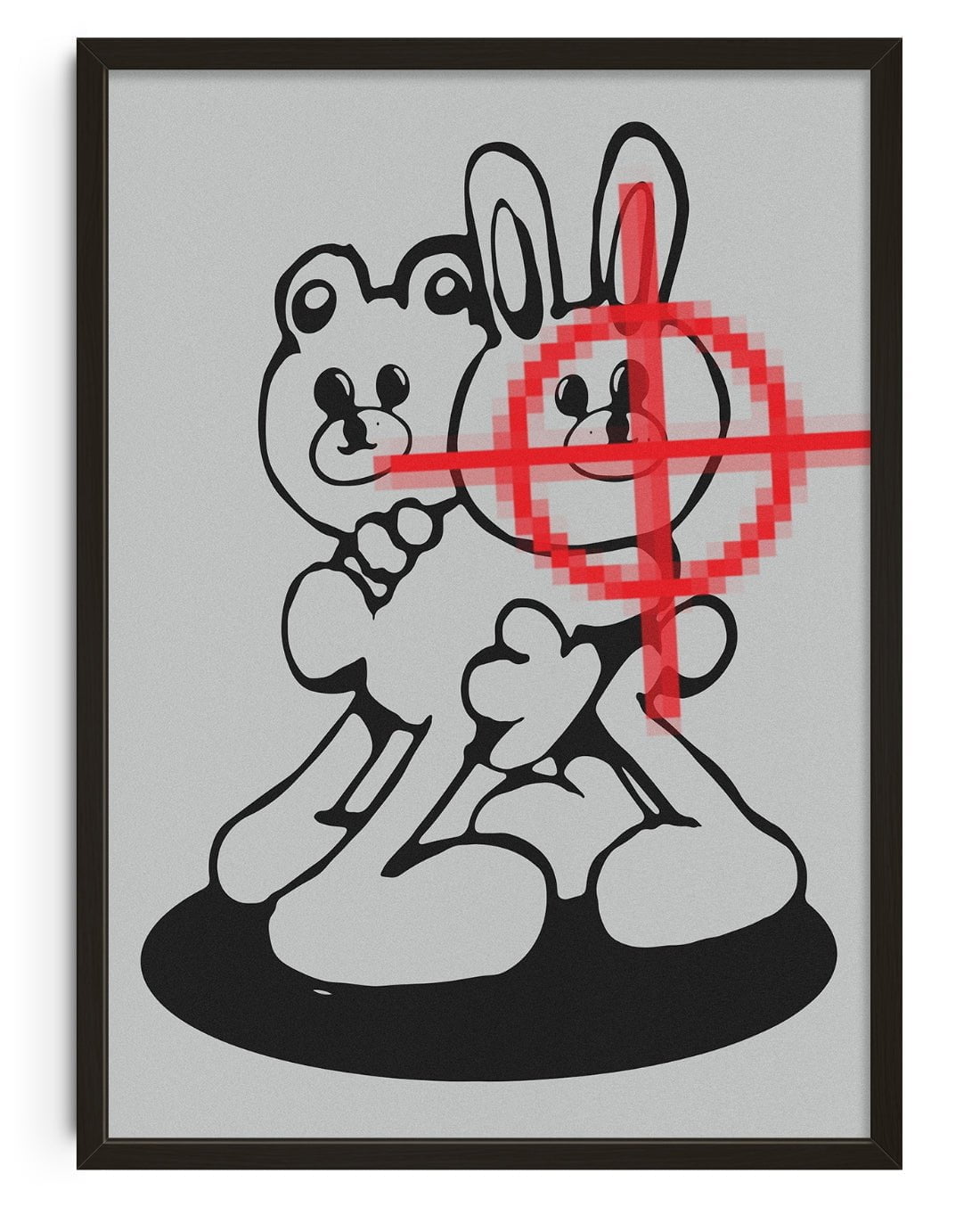 Care Bear - UNFRAMED contemporary wall art print by Sven Silk - sold by DROOL