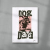 Dog Days contemporary wall art print by Caitlin Flood-Molyneux - sold by DROOL