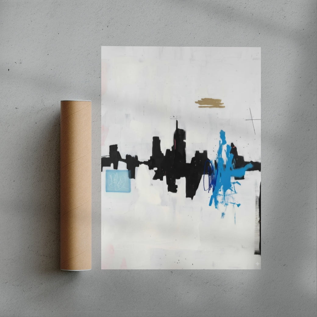 Skyline contemporary wall art print by Dom Russo - sold by DROOL