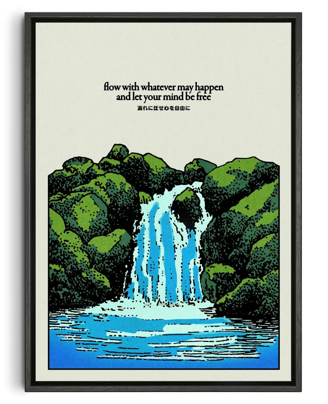 Flow contemporary canvas print by Othman Zougam - sold by DROOL