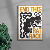 THE RAT RACE contemporary wall art print by Alexander Khabbazi - sold by DROOL